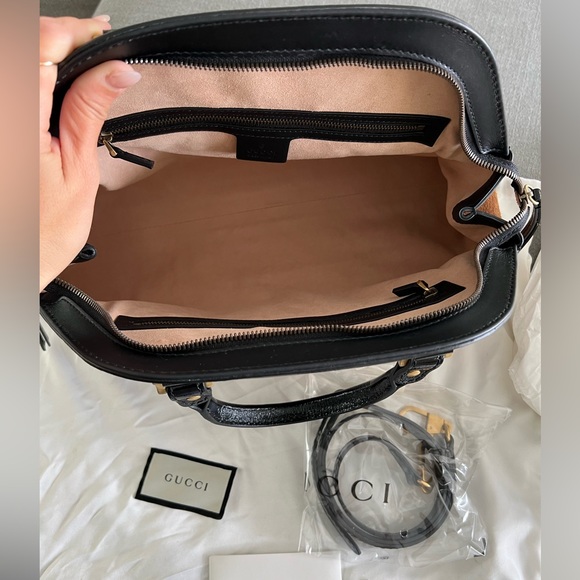 Gucci Re(Belle) Suede Top Handle Bag - Picture 5 of 7